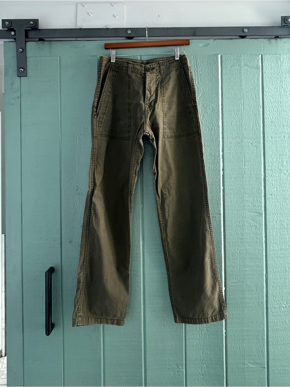 $235 Imogene + Willie Blake Military Trouser Pants in Olive Green XS Womens